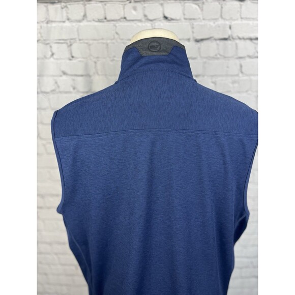 Vineyard Vines On The Go Shep Vest Men XL 92%Polyester 8%Spandex Blue, Pockets - Picture 10 of 13